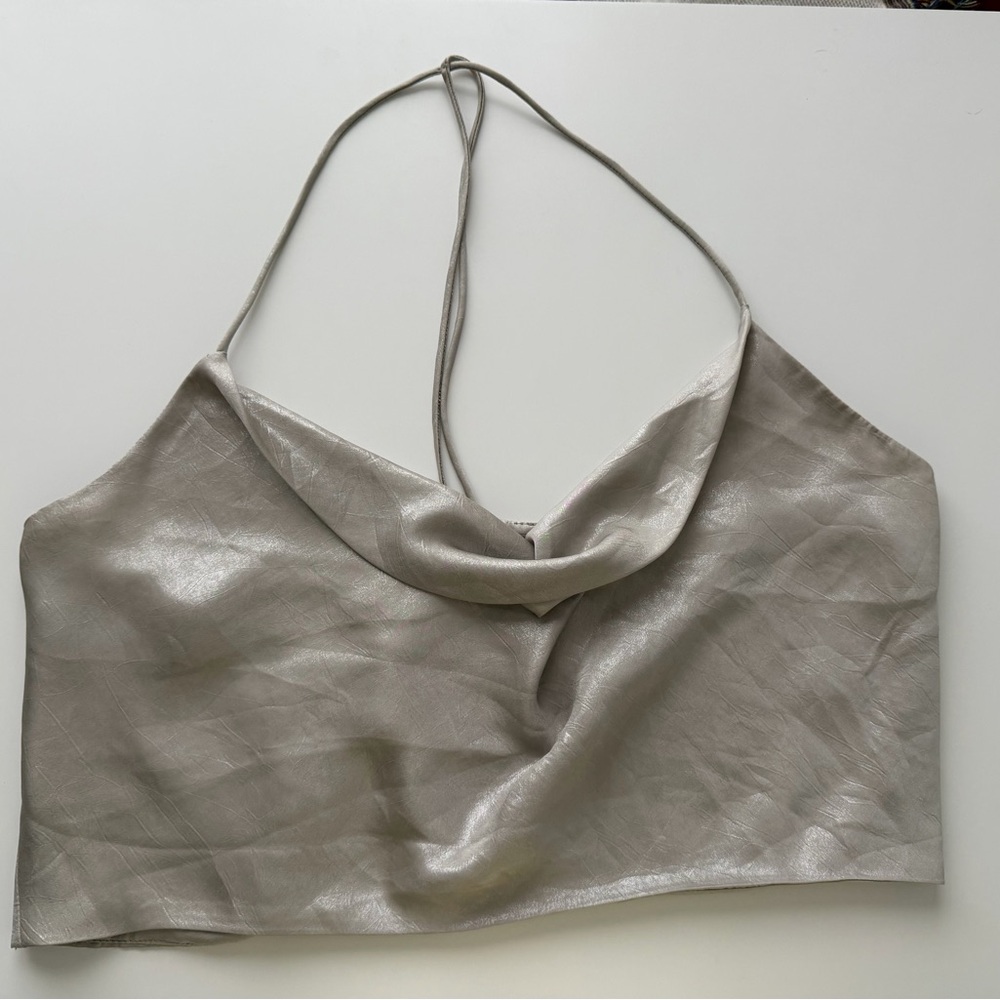 Zara Gold Crop Top